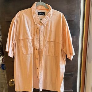 Men’s shirt, color peach with white